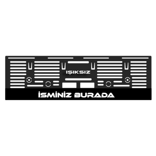 İsme Özel Plakalık 10'lu Takım