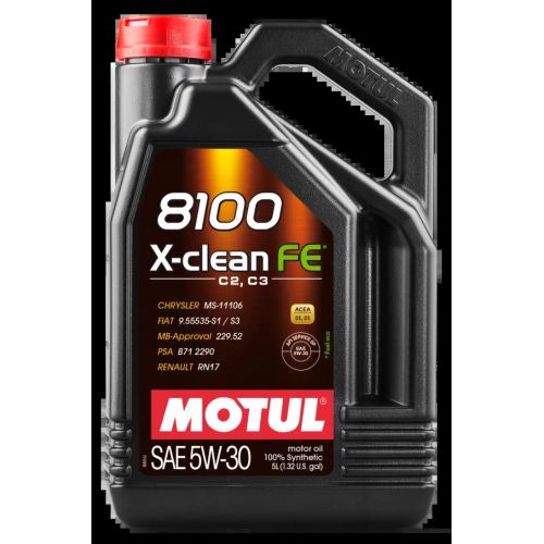Motul 8100 X-CLEAN FE 5W-30 5L Motor Yağı